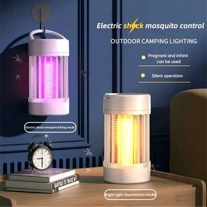 SOKANY USB Powered Mosquito Repellent Lamp, Mosquito Killer Lamp, Insect Trapping Lamp. Detachable And Portable. Uses UV Light Technology. 360-Degree High Voltage Shock. Two Lighting Modes (Insect Trapping Mode And Night Light Mode), Suitable For Bedroom, Dorm, And Camping. Essential For Summer Mosquito Control.