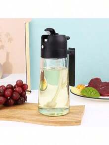 1pc Automatic Open-Close Oil Sprayer, Glass Oil Spray Bottle, Gravity Oil Bottle, Leak-Proof Olive Oil/Vinegar Storage Bottle, Suitable For Cooking, Baking, Salad, Grilling, Kitchen Tool - Multicolor - View 8