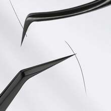 Stainless Steel Precision Beauty Tweezers, Anti-Slip Pointed Design, Lightweight Gold Mesh Tweezers, Extended Anti-Slip Handle, Eyelash Extension Dedicated Tool, High Precision Stainless Steel Odorless, Eyelash Curler Extension Tweezers, Professional Eyelash Artist Tool, Diamond Eyelash Curler Clip Set