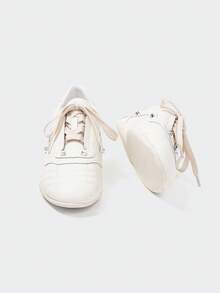 MASKERT Women's Casual Shoes, Fitness Sneakers, Walking Shoes, Daily Casual Shoes, Sports Shoes, Breathable Shoes, Lightweight, Soft, Comfortable Daily Women Shoes - 白色 - 查看 5