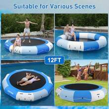 Trampolín de agua para lago - Azul - Ver 4