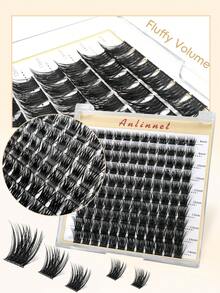 Eid Lash Clusters Wispy Cluster Eyelash Extensions 8-14mm Individual Lashes DIY Cluster Lashes Extension Soft Comfortable Eyelash Clusters With Thin Band
