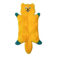 可爱发声毛绒宠物玩偶 - 毛茸茸动物（棕熊、松鼠、狐狸、考拉、浣熊），内置BIBI发声芯片，耐啃咬，适合小型、中型和大型犬猫，材质优良。 - 彩色 - 查看 7