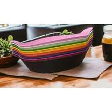 Kit Of 5 Small Boat-Shaped Snacks Portions For Bar/Restaurant, Plastic - 綠色 - 查看 4
