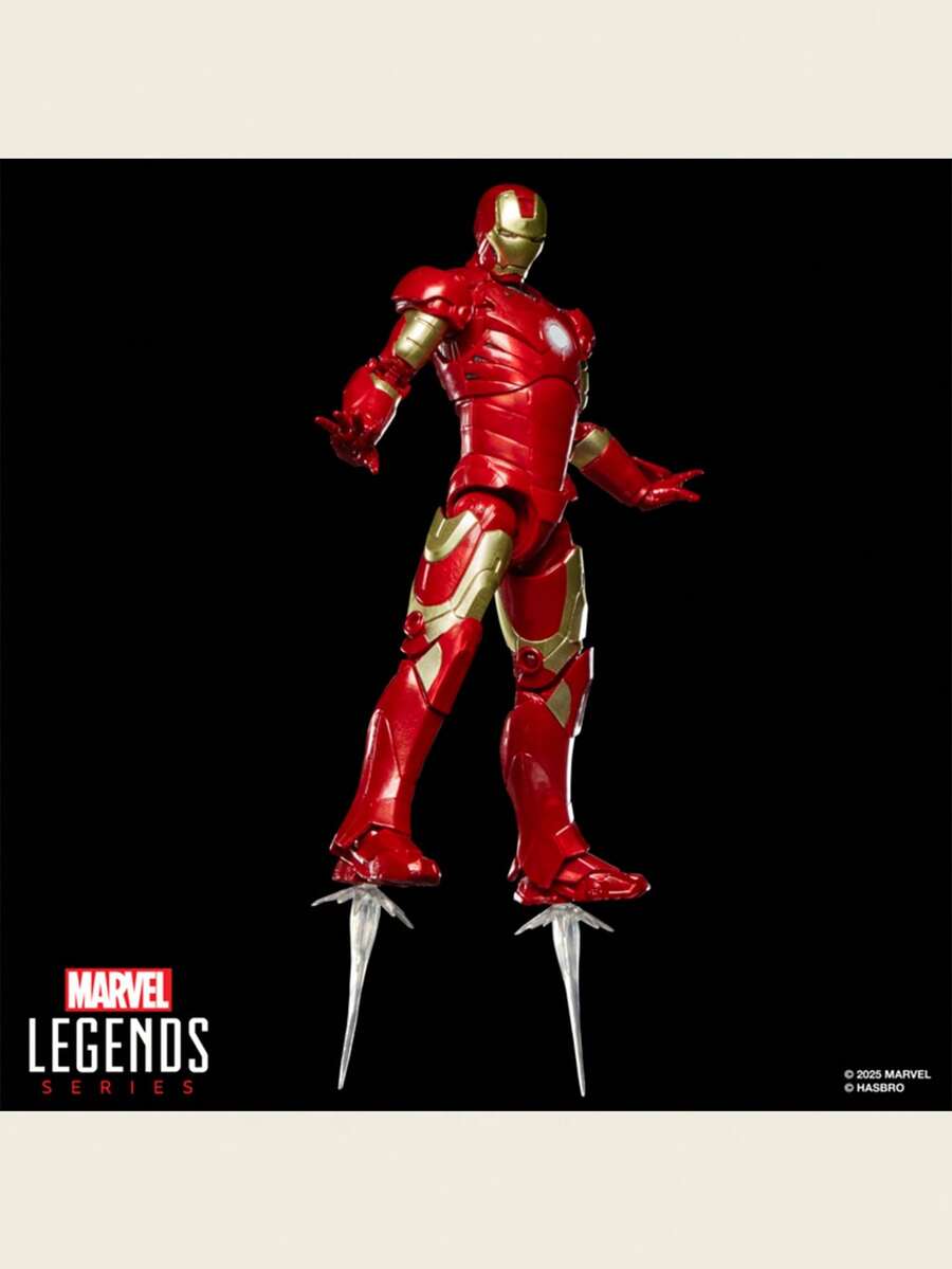 Hasbro 漫威传奇系列 - 钢铁侠MK3 9.8英寸可动人偶 | 官方授权，酷炫收藏玩具套装，关节可动，ABS塑料材质，节日礼物，新年快乐，适合4岁及以上儿童 - 彩色 - 查看 1