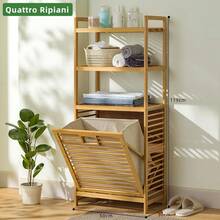 Altri supporti e rastrelliere per lo stoccaggio - 4 Ripiani (50 x 30 x 129 cm) - Visualizzare 1