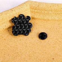 1pcs Cats In Plants Metal Black Cat Potted Plant Badges Lapel Brooches Fun Animal Plant - D - View 4