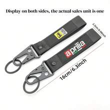 AD Embroidered Design Carabiner Keychain - Eagle Beak Clip Key Ring Accessory, Suitable For Car, Motorcycle, Electric Bicycle And Motorcycle - A - View 5