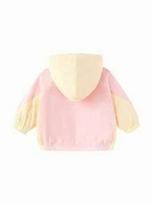 Balabala 女童连帽外套，男女通用休闲春季外套 2026 - 粉紅 - 查看 5