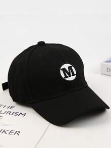 1顶可调节M字母儿童棒球帽，透气轻便吸汗柔软休闲帽，适合幼儿男女童春夏日常、度假、户外活动、礼物 - 1PC - 查看 5