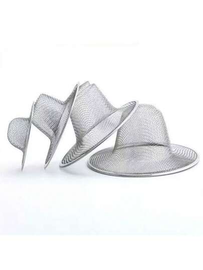 10个装不锈钢水槽排水过滤器，厨房浴室排水毛发收集器，杂物过滤器