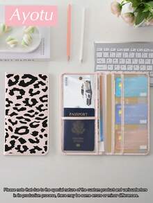 Ayotu Leopard & Spider Patterns Car Registration And Insurance Holder - Vehicle Glove Box Organizer, Car And Truck Accessory Box, Suitable For Storing Important Documents, Driver's Licenses, Passports, Cards, Auto Parts, And Other Accessories. This Unisex Box Is An Ideal Gift For Car, Truck, Motorcycle, And Trailer Owners, And Also Makes A Great Christmas, Birthday, Or New Year Gift