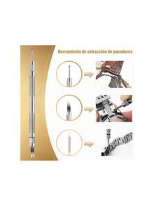 Kit de Reparación de Relojes, Herramientas de Repuesto de Batería de Reloj, Incluyendo 108 Piezas Barra de Resorte, Pinzas Martillo Removedor y Más Reparación Profesional Herramientas de Relojes.,37852635 - Multicolor - Ver 6