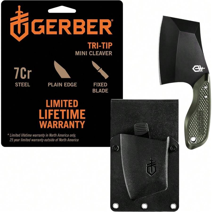 mhjGerber TRI-Tip Minicuchillo estilo carnicero de hoja fija con fundasleeping Bags - 219160401 - Ver 1