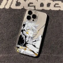 Anime Bishonen 'I'm Not Cold Just Selective' Phone Case For  14/15/16 - Shockproof Cover, Sleek Black White Gold Graphic Design - Multicolor - Ver 5