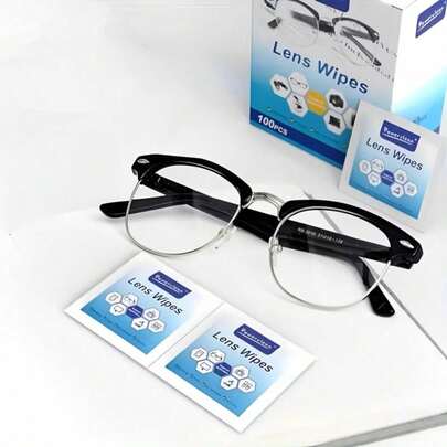 Kit 100/200/500 Lenços Flanela Umedecidos Antiembaçante Limpa Lentes Óculos Câmera Tela TV-626