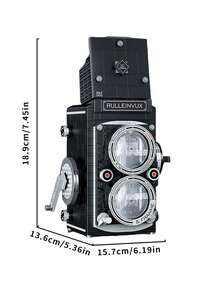 500+片数码相机模型拼装玩具，创意DIY减压拼图游戏套装，易于组装，ABS材质，适合收藏，可作为圣诞节、万圣节礼物送给摄影师和摄影爱好者，男女皆宜，非电动，无LED灯，套装包含佳能、尼康、富士、宾得等品牌的相机模型。 - 彩色 - 查看 4