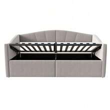 Sofas & Couches - Light Gray + Upholstered + Bedroom - View 11