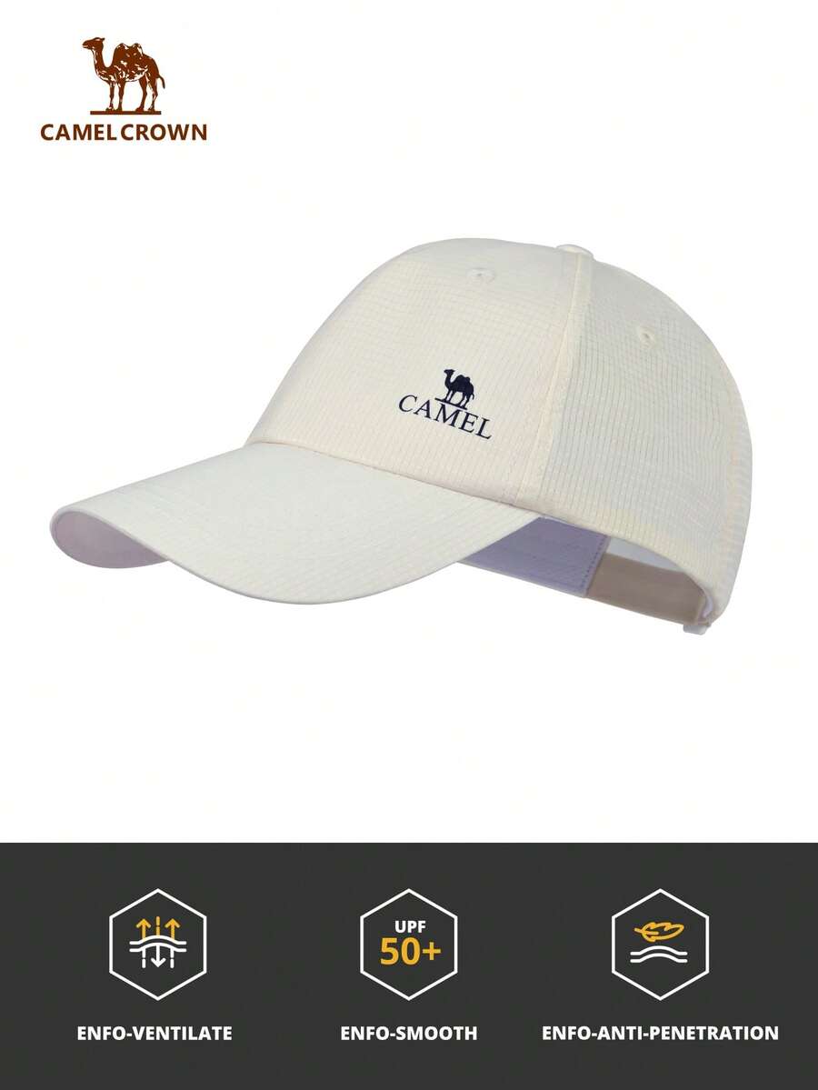 CAMEL CROWN Wide Brim Baseball Cap, Sports Sun Protection Hat Suitable For Running, Cycling, Hiking