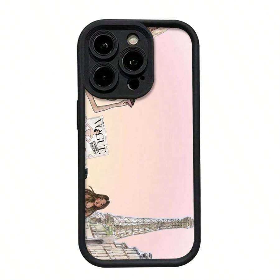Elegancia atemporal con protección de lujo para una elegante funda individual. Adecuada para 17 Pro Max, 17 Air, 16 Pro MAX, 15 Pro Max, 14 Pro, 13 Pro, 12 y 11. Funda personalizada para hombre y mujer. Excelentes regalos para novias, novios y familiares en Navidad y Halloween. - Negro - Ver 1