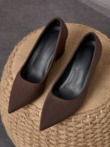 MonaNise Giày lười nữ màu nâu, thích hợp cho ở nhà, văn phòng, kỳ nghỉ, du lịch, mua sắm, hoạt động ngoài trời, phong cách cổ điển, thường ngày, đa năng, chất lượng cao, thoải mái. - màu nâu - Xem 3