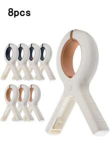 2/6/8/10pcs Heavy Duty Plastic Beach Towel Clips, Blanket Clothesline Clips, Windproof Clips - Securely Holds Towels, Clothes And Blankets On Clothesline Or Rack To Dry, Large Clothespins Suitable For Clothesline, Chairs, Pool Loungers, Beach Chairs, Random Colors - Multicolor - View 12