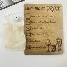 1pc Left Or Right Drinking Game Prop, Perfect For Parties, Couples And Friends Gatherings, Ideal Party Supplies For Valentine's Day, Thanksgiving, New Year-Halloween,Christmas,Fall,Winter, Supplies, KCIU - Multicolor - View 4