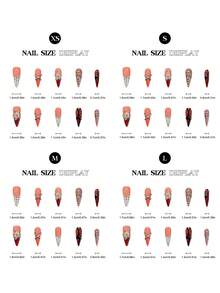10pcs Sweet Pop Art Handmade Acrylic Press On Nails, Nude Pink & Red-Black With Polka Dot & Metal Decor Fake Nails, Long Stiletto False Nails, DIY Nail Art Supplies, Reusable, With Jelly Glue And Nail File, Suitable For Daily Wear, Valentine's Day Nails - Multicolor - View 7