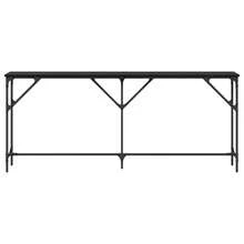 Table console vidaXL Chêne noir 180 x 23 x 75 cm - Noir - Voir 5