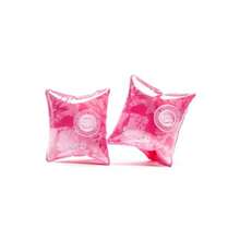 Unisex-Child Swim Arm Bands Begin to Swim - FlorRosaCamoCoral - Ver 4