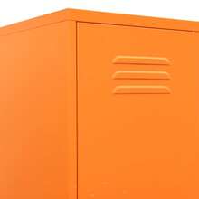 vidaXL Armario de madera naranja 35x46x180 cm acier - Naranja - Ver 7