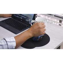 Manhattan 423526 Mouse Pad, color , 6 mm(230L x 350A mm Negro) - Multicolor - Ver 4