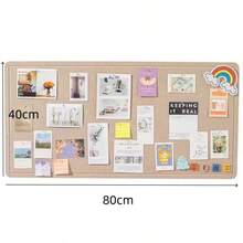 1pc 15.75*31.5 Inch Rectangular Bulletin Board, Felt Board Multi-Purpose Memo Board, Minimalist Display Board - Multicolor - View 11