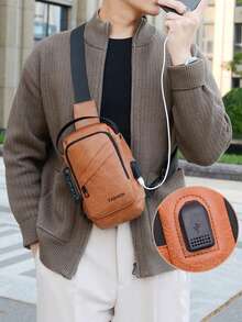 Men's Casual Anti-Theft Chest Bag, Commuter Document Backpack, Functional Password Bag, Cycling Bag