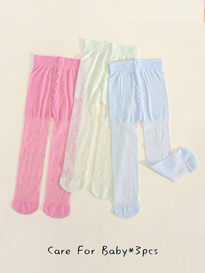 3pcs Ultra-Thin Stirrup Dance Tights, Tight Elastic Leggings Suitable For Girls, High Stretch High Density Seamless Pantyhose, Spring/Summer