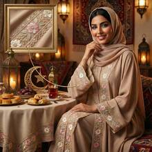1/5 Yard eleganter, floraler, paillettenbestickter Spitzenbesatz mit goldfarbener Metallkante, transparentes Nähband, geeignet für Brautkleider, Taschen, DIY-Basteleien, Vorhangbänder, Ramadan-Bekleidung, Geschenkverpackung - mehrfarbig - Übersicht 4