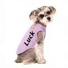 Personalized Cat & Dog Apparel, Customized Waffle Pattern Pet Vest, Suitable For Spring & Autumn Wear For Small & Medium Dogs, Ideal Pet Christmas & New Year Gift, Fashionable, Cute, Colorful, Unique, Perfect Gift For Men, Women, Family, Friends, Pet Lovers, Also Ideal For Anniversary, Birthday, Valentine's Day, New Year - Multicolor - View 11