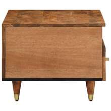 vidaXL Tavolo basso 80x54x40 cm in bois de manguier massiccio - Castano - Visualizzare 4