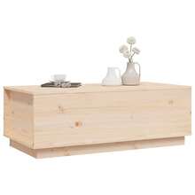 vidaXL Tavolo basso 100x50x35 cm Bois solid de pin - Castano - Visualizzare 4