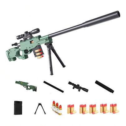 TendenciaPistolas Juguete Francotirador Rifle Y Espuma Bala Niños KitCalidad premium