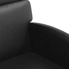 vidaXL Poltrone da Sala da Pranzo con Roues 2 pz Nere 58 x 65 x 98 cm - nero - Visualizzare 7