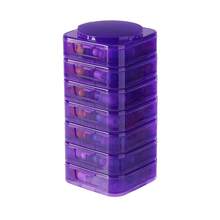 Large Capacity Weekly Pill Organizer With 7 Removable Boxes, AM/PM Pill Dispenser For Supplements, Travel & Home Use - Rainbow-style 7-layer Detachable Pillbox - View 7
