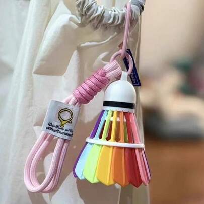 Starry Sky Badminton Cosmic Colorful Pendant Badminton Friend Gift Creative Car Pendant Gift Badminton Backpack Decoration