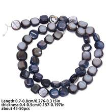 7-8mm Natural Colorful Shell Beads Asymmetric Shell Beads For Jewelry Making DIY Bracelet Necklace Accessories - Beads - View 21