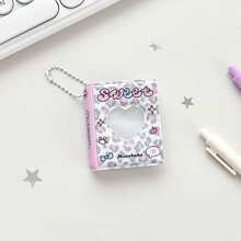 Cute Heart Window Cartoon Card Holder - Adorable Pattern ID Card Case With Lanyard - Multicolor - View 13