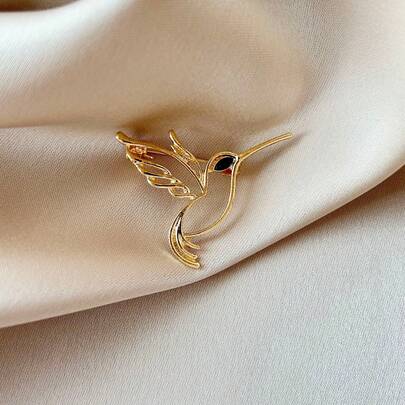 1ชิ้น เข็มกลัดนกโลหะผสมสังกะสีลำลอง เหมาะสำหรับสวมใส่ในชีวิตประจำวันในฤดูใบไม้ผลิ ฤดูร้อน ฤดูใบไม้ร่วงและฤดูหนาว