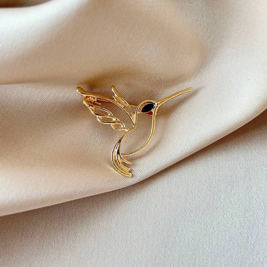 1 Peça Broche de Pássaro de Liga de Zinco Casual, Adequado para Uso Diário na Primavera, Verão, Outono e Inverno