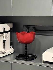 Four-Leaf Clover Cosmetic Organizer Breaks Away From The Monotony Of Traditional Shelves. With Its Lively And Cute Four-Leaf Clover Design, Even When Filled With Small Items, It Doesn't Look Cluttered But Instead Resembles A Carefully Arranged Display Stand. - Multicolor - View 6