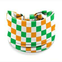 4 Pcs St. Patrick's Day Headbands For Women, Green Orange Wide Turban Dress Up Costume Breathable Stretchy Non Slip Head Wrap, Clover Grid Holiday Spring Summer Hair Band For Yoga Running Party - Green - 查看 6