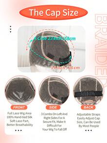 A ANYTIME 这款时尚易戴的合成假发采用全蕾丝结构，搭配盒式辫子，轻松打造自然蓬松的非洲马尾辫造型。